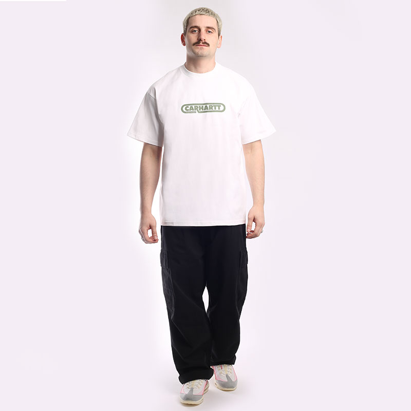 ★2023SS新作★CARHARTT★S/S FUSE SCRIPT T-SHIRT Fuse Script T-Shirt White/Dollar Green | Carhartt WIP | EQVVS